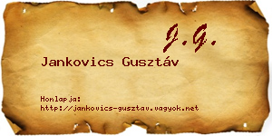 Jankovics Gusztáv névjegykártya